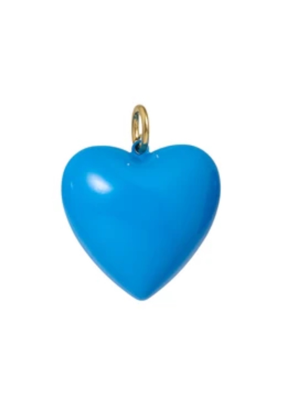 NWOT Roxanne Assoulin The Big Puffy Heart Charm In Blue